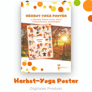 Yokimo Herbst Kinderyoga Poster